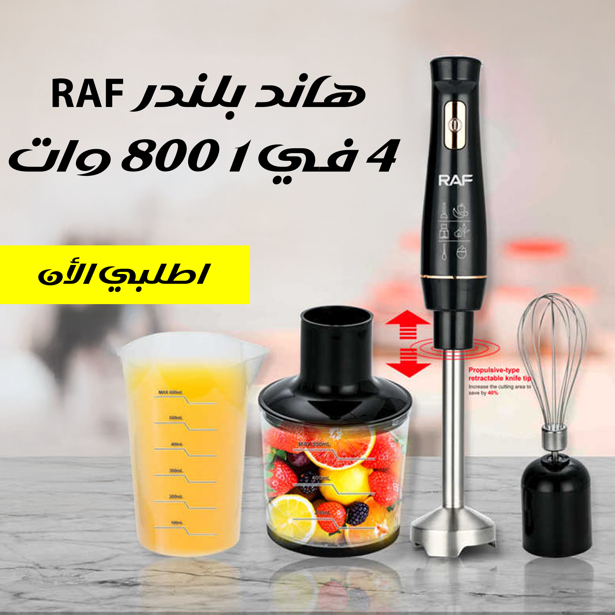 RAF 4-in-1 800W Hand Blender
